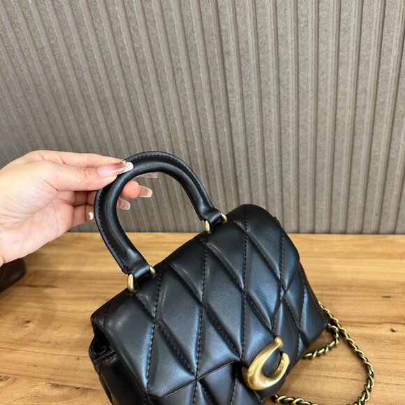 COACH TABBY TOP HANDLE BAG WITH QUILTING - Picture 5 of 9